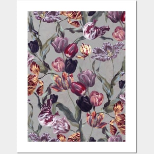 Magic Tulips Pattern Posters and Art